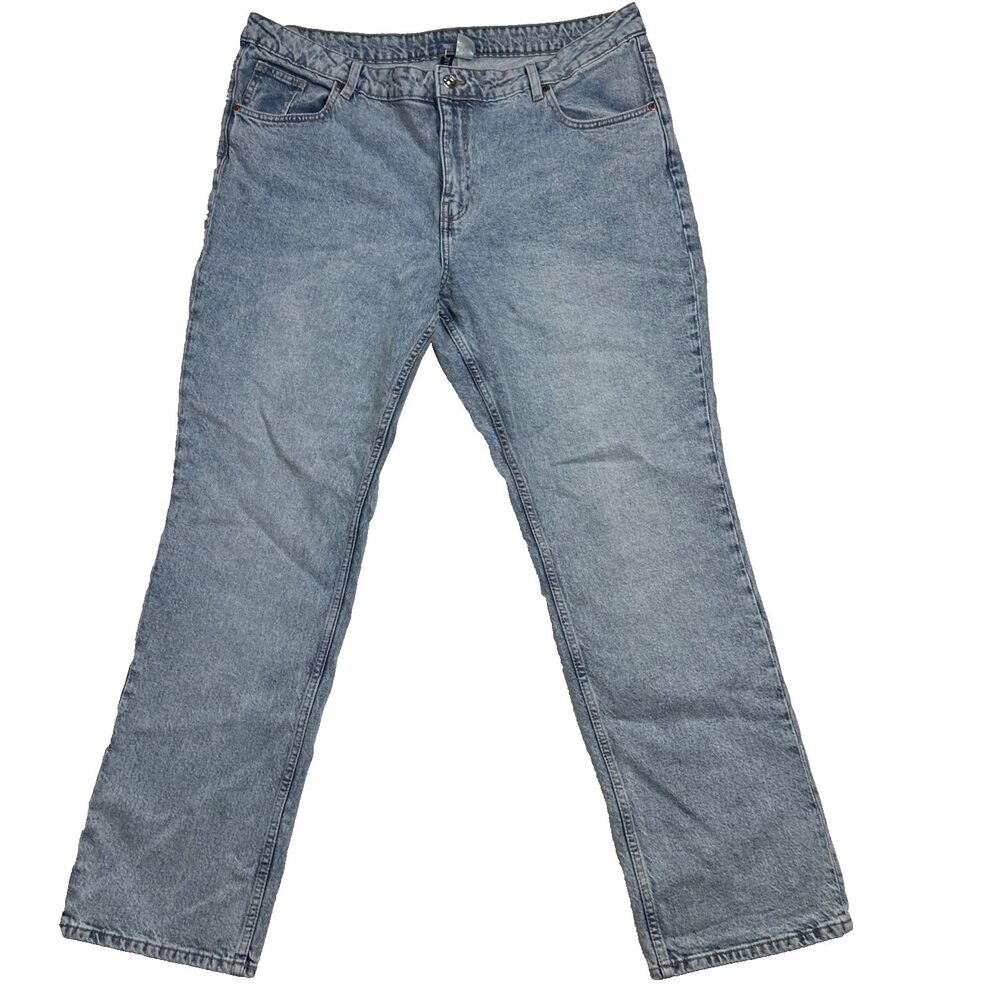 Divided by H&M Women's Jeans Size 18 (EUR 50) Light Acid Wash Denim Regular Fit